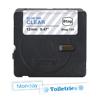 Brother Btag-133 labeling tape cartridge with clear background and blue ink, 12mm width