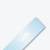 Cinta de etiquetas laminada Brother TZe-135 blanca sobre fondo transparente