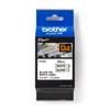 Brother P-touch FLe-2511 flag label tape, 45mm, black on white, 72 labels