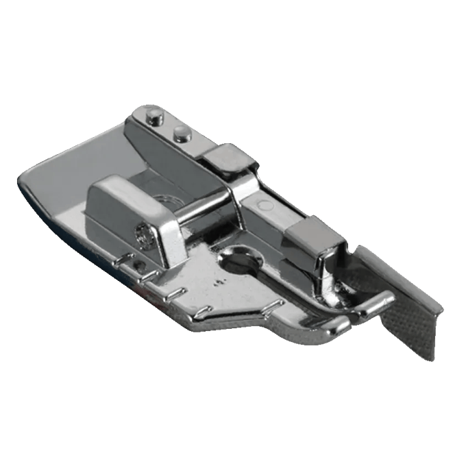 Brother SA185 sewing machine side cutter presser foot attachment with metal blade