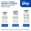 Brother Genuine toner cartridge yield comparison showing standard, high-yield, and multipack options