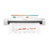 Brother portable scanner printing document with color chart and graph