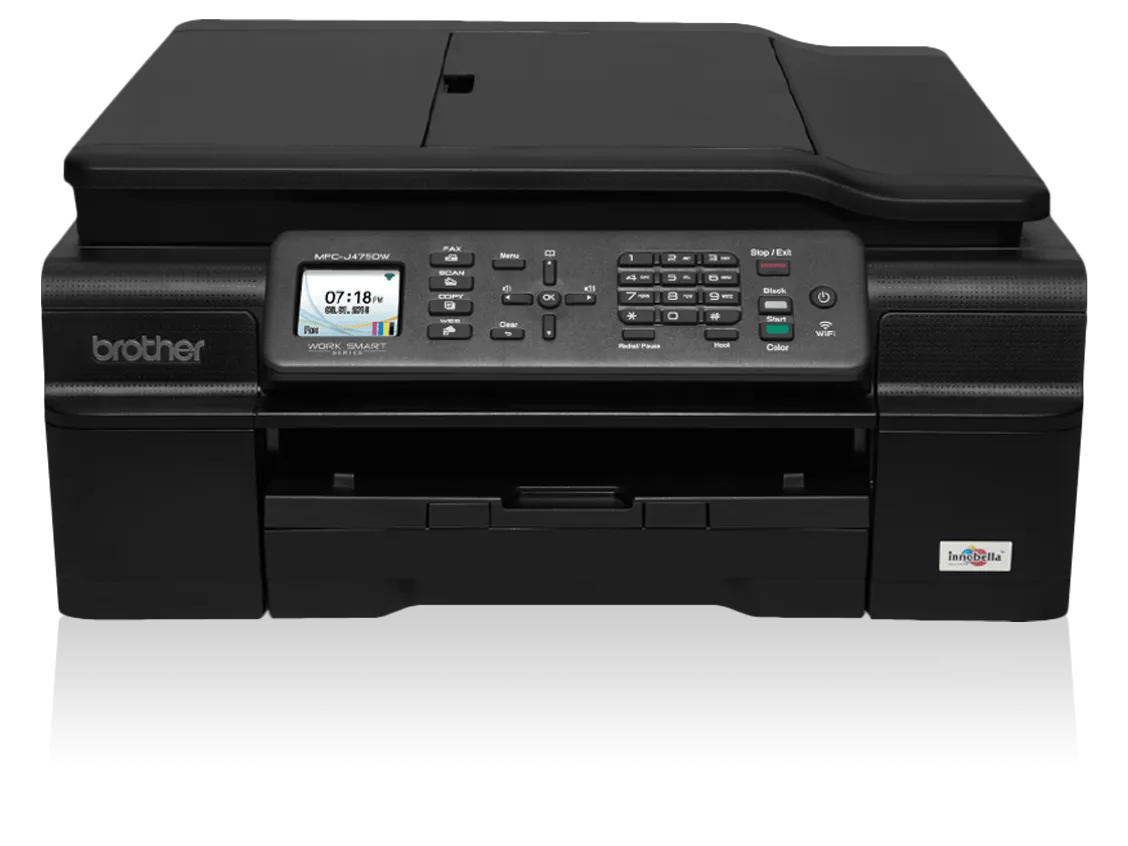Brother MFC-J475DW all-in-one wireless inkjet printer with touchscreen display
