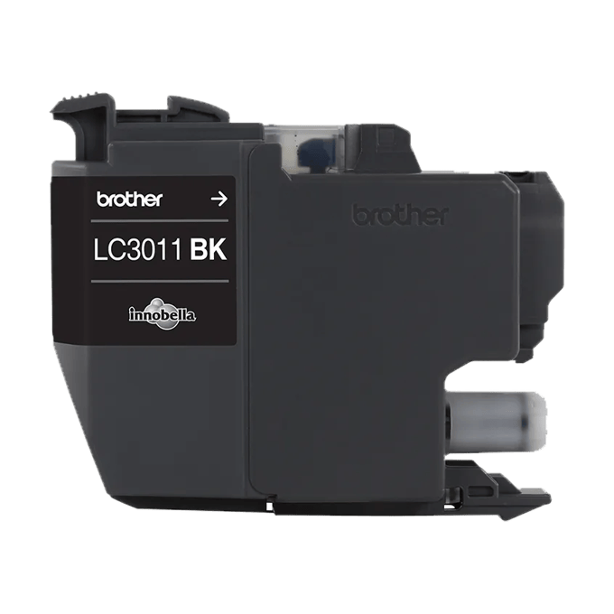 Brother Genuine LC3011BK Standard-yield Black Ink Cartridge, Black, large