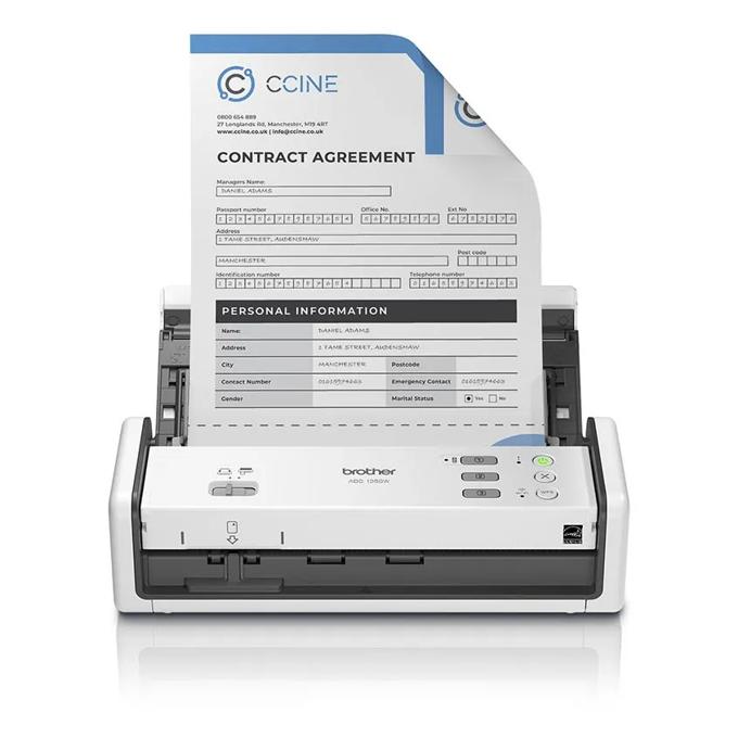 Brother ADS1350W Wireless Compact Desktop Scanner, , large