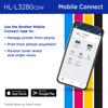 Brother HL-L3280CDW color laser printer Mobile Connect app interface on smartphone