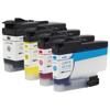 Brother LC3037 super high-yield ink cartridges in black, yellow, magenta, and cyan