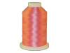 Brother embroidery thread spool in vibrant orange-pink gradient with glossy finish