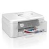 Brother MFCJ4345DW all-in-one color inkjet printer with printed documents in output tray