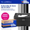Brother HL-L2460DW Wireless Compact Monochrome Laser Printer with Duplex Printing, , small