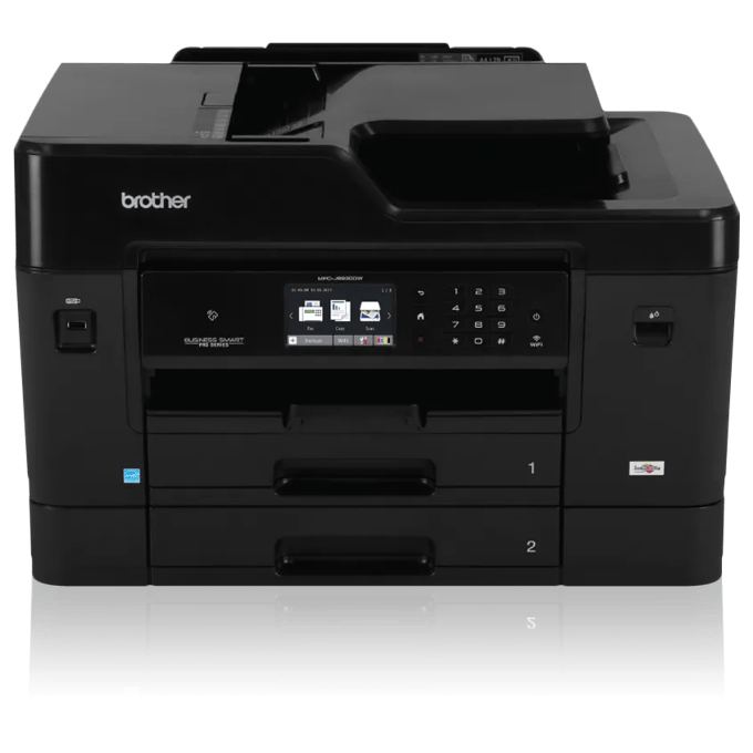 Brother MFC-J6930DW all-in-one wireless inkjet printer with 500-sheet paper trays