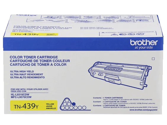 Brother Genuine TN439Y Ultra High-yield Yellow Toner Cartridge, , large
