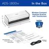 Brother ADS1800W Wireless Compact Color Desktop Scanner with Touchscreen, , small