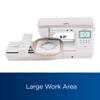 Brother Innovis NQ3550W sewing and embroidery machine with 8.3-inch touchscreen and large work area