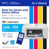 Brother MFC-J1355DW wireless all-in-one color inkjet printer with mobile connectivity