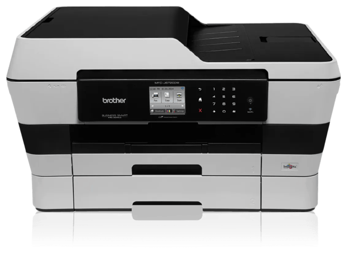 Brother MFC-J6720DW all-in-one inkjet printer with wireless connectivity and touchscreen
