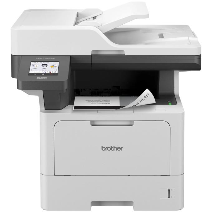 Impresora láser monocromática multifunción Brother DCP-L5650DN con pantalla táctil y alimentador automático