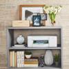 Brother MFC-J1205W all-in-one wireless inkjet printer on gray shelf with home decor