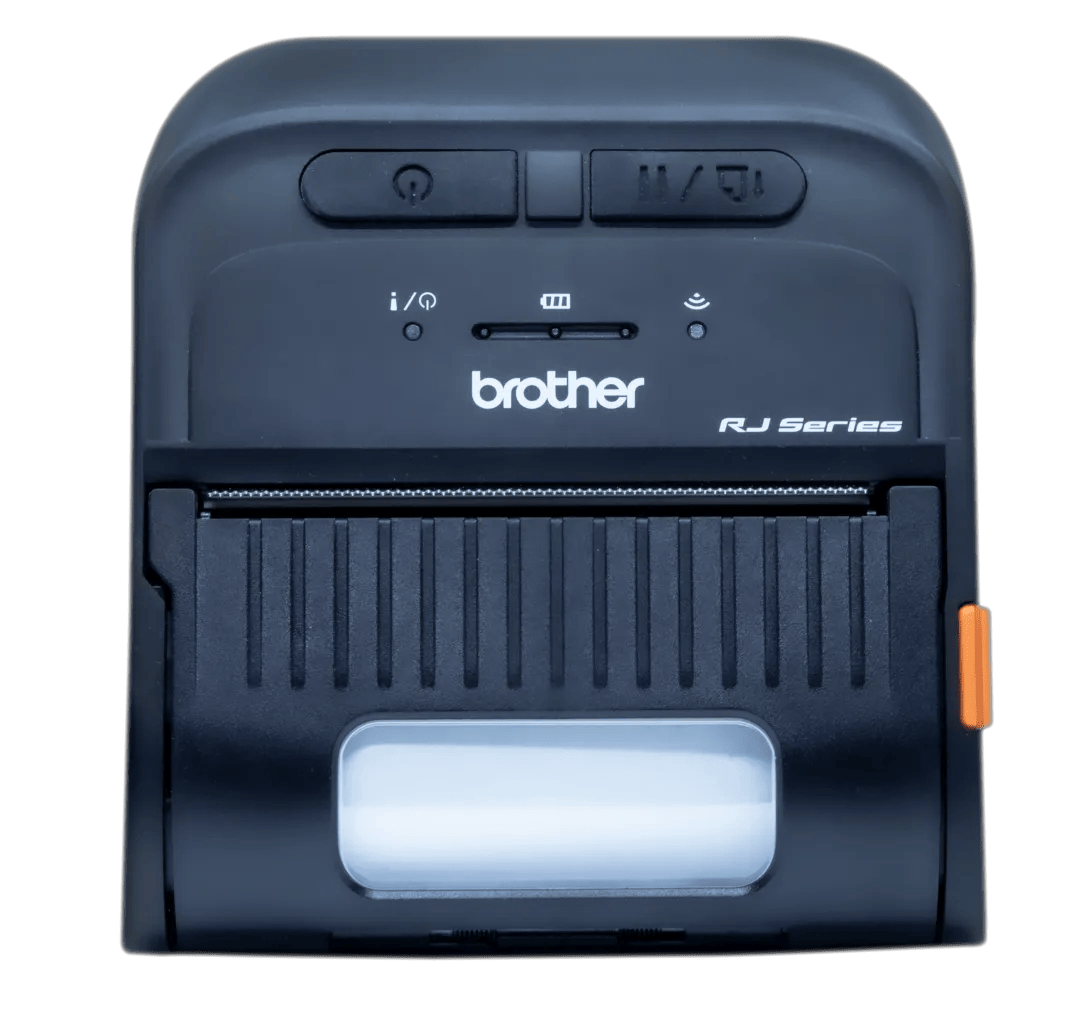 Brother RJ-3035 mobile receipt printer with wireless connectivity and rechargeable battery