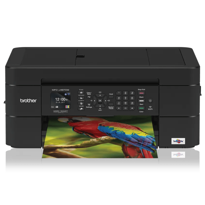 Brother MFC-J497DW all-in-one wireless inkjet printer with touchscreen display