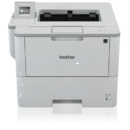 Brother HL-L6400DW monochrome laser printer with wireless connectivity and touchscreen display