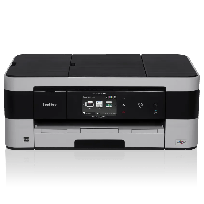 Brother MFC-J4620DW all-in-one inkjet printer with wireless connectivity and touchscreen