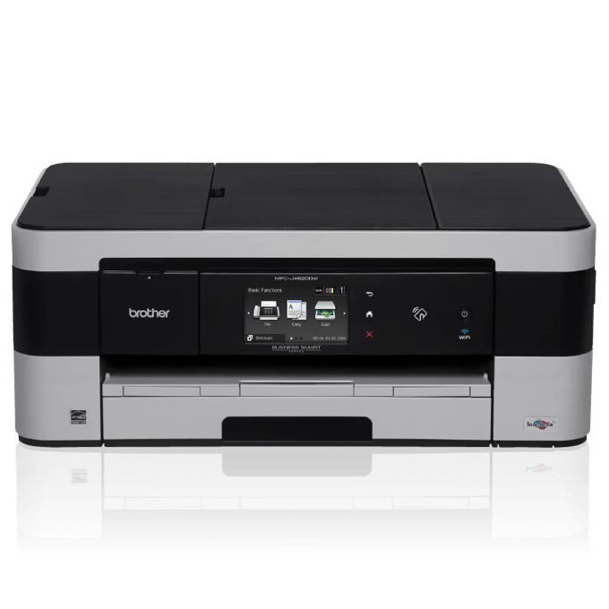 Brother MFC-J4620DW all-in-one inkjet printer with wireless connectivity and touchscreen