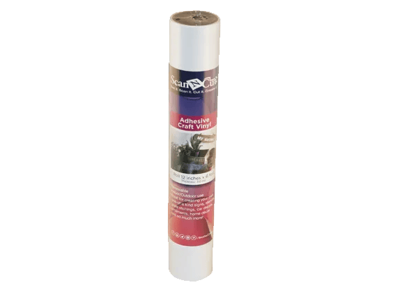 Brother ScanNCut white adhesive craft vinyl roll, 12 inches by 3 feet