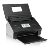 Brother ADS-2500we wireless document scanner with touchscreen and open paper tray