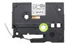Brother HSe-231 11.2mm white heat-shrink tube cassette with black text on gray cartridge