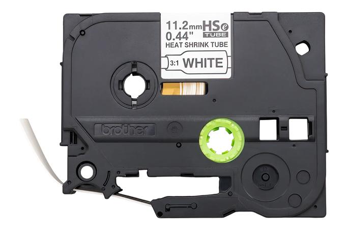 Casete Brother HSe-231 tubo termocontraíble blanco 11.2mm con texto negro