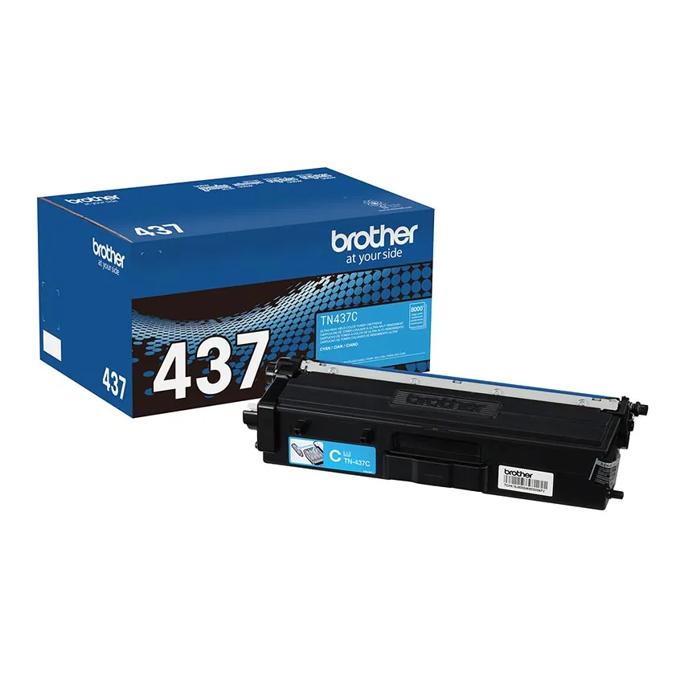 Brother Genuine TN437C Ultra High-yield Cyan Toner Cartridge, , large