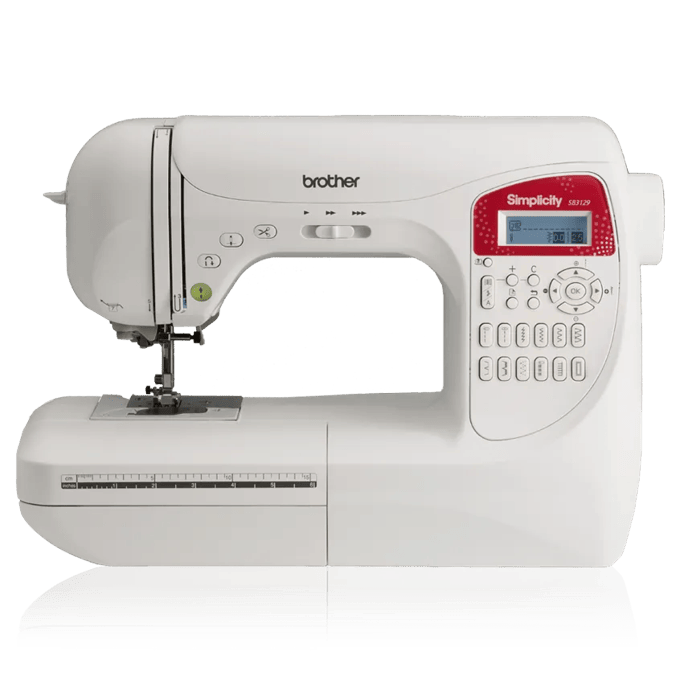 Brother Simplicity sewing machine with LCD screen and built-in stitches