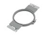 Brother embroidery hoop mounting bracket with gray circular frame and metal clips