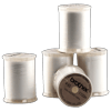 Brother embroidery bobbin thread spools in white polyester, 1100m length