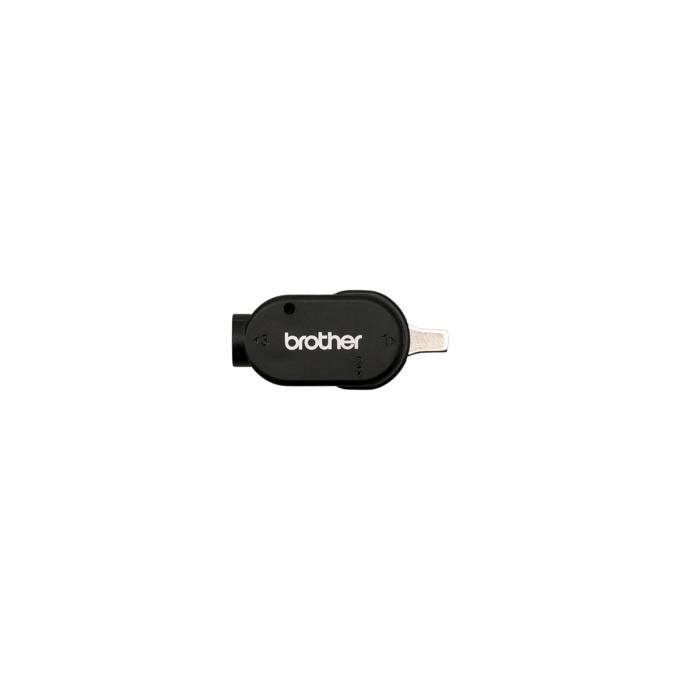 Brother stamp driver tool with black housing and metal tip for stamp customization