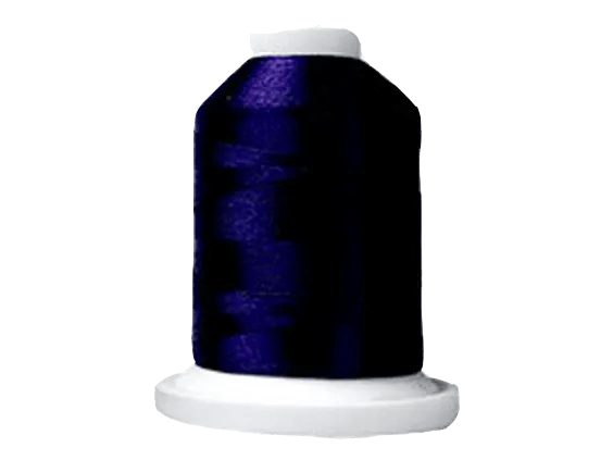 Brother embroidery thread spool in deep blue on white cone