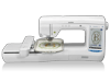Brother VE2200 embroidery machine with touchscreen and floral hoop design