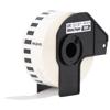 Brother DK-2214 continuous white paper tape roll in black cartridge for label printing