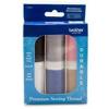 Brother premium sewing thread set with six spools in assorted colors