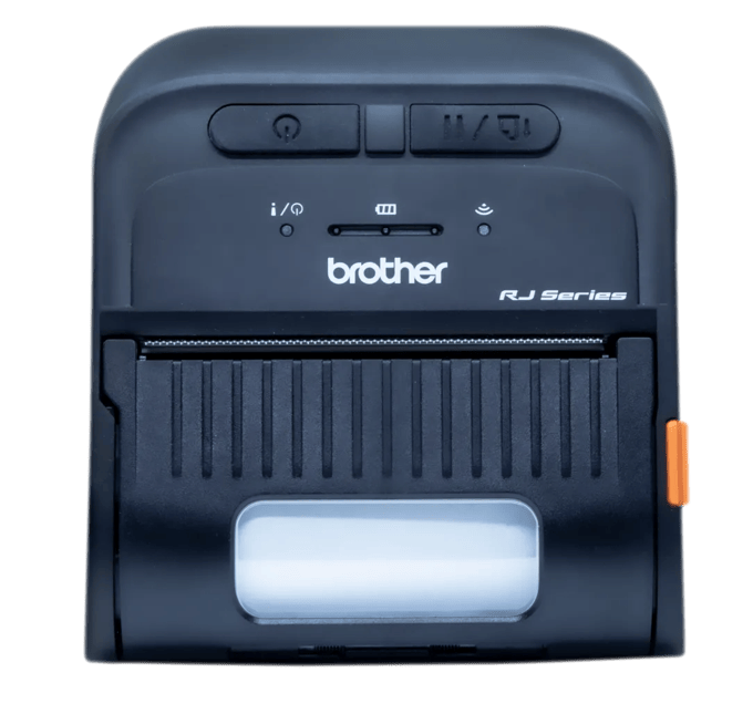 Brother RJ-3035 portable wireless receipt printer with battery indicator