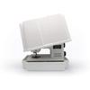 Brother sewing machine with open protective cover and built-in stitch selector