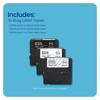 Brother Btag label tape 3-pack in black, white, and clear with 12mm width