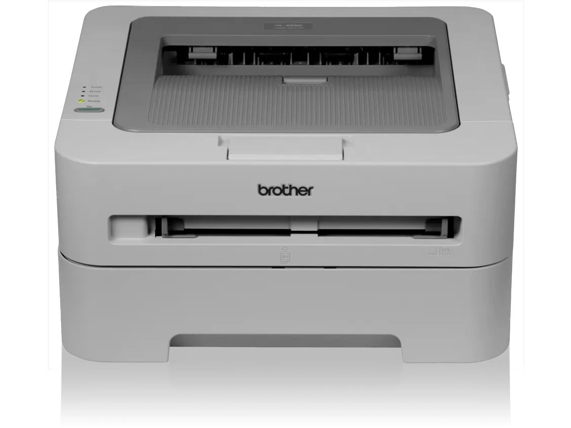 Brother HL-2220 monochrome laser printer with compact design and front paper tray