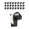 Brother DK-1204 multi-purpose label roll in black cartridge with white paper tape