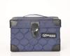 Brother Designio quilted navy carrying case with handle and metal clasp closure