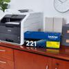 Brother Genuine TN221Y Standard-yield Yellow Toner Cartridge, , small