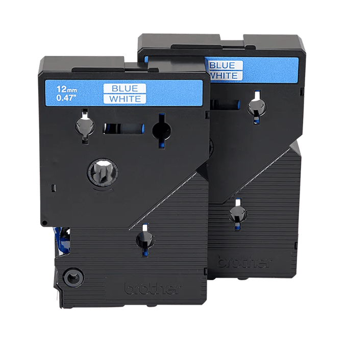 Brother TZe-531 12mm blue on white laminated label tape cassettes