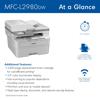 Brother MFC-L2980DW monochrome laser all-in-one printer with wireless connectivity and touchscreen