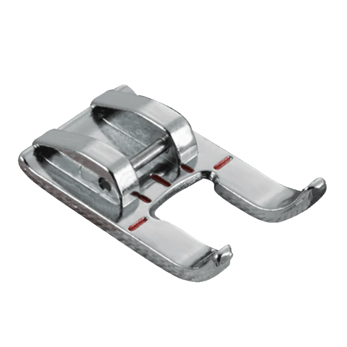 Brother metal presser foot attachment for sewing machines with dual feed guides